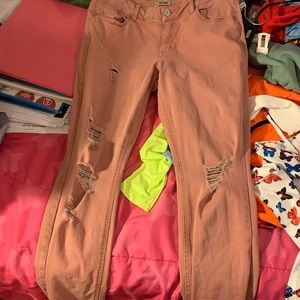 Light pinkish peach Jeans